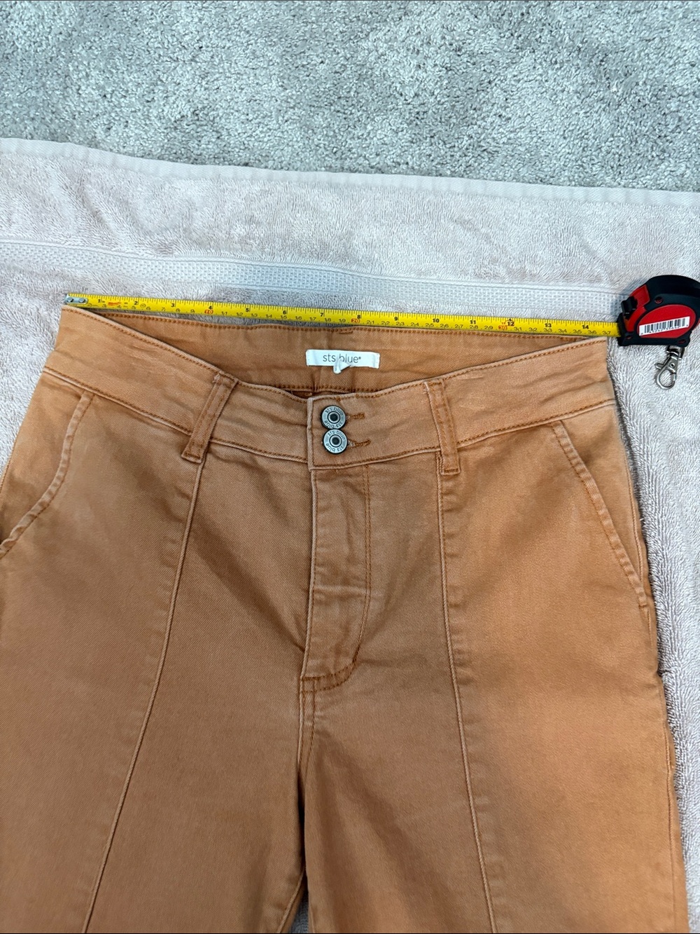 NWOT Blue Caroline Women's High-Rise Straight Leg Jeans in Rust Brown - 10/30 - Picture 6 of 10